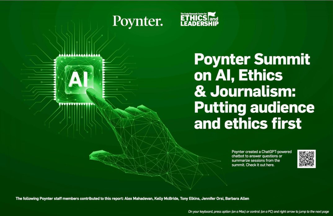 Poynter: When it comes to using AI in journalism, put audience and ethics first